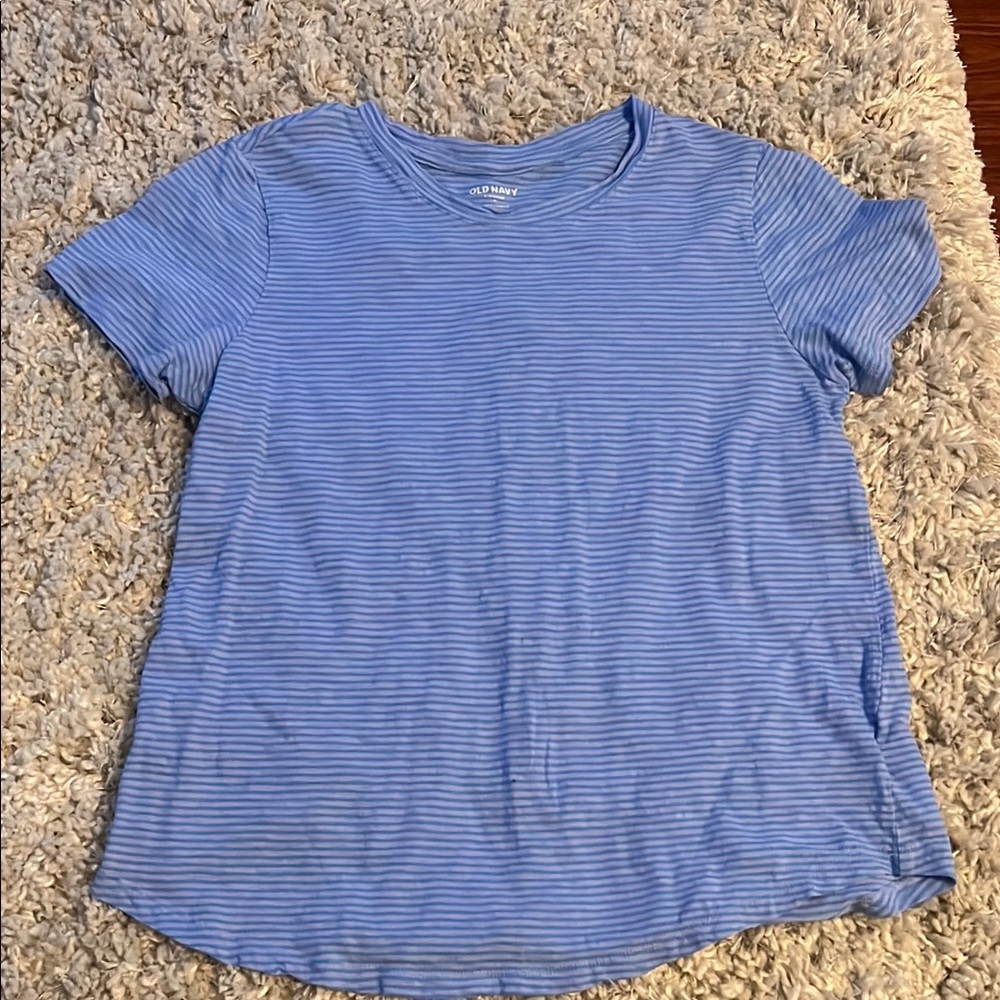 Old Navy Blue Relaxed Fit Short Sleeve Tee